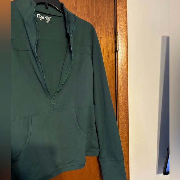 GREEN ZIP UP ZYIA ATHLETIC WEAR JACKET SIZE XXL GOOD CONDITION - Picture 3 of 6